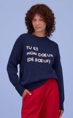 Nathalie Vleeschouwer - Donkerblauw Trui