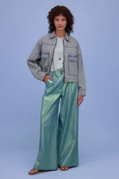 Nathalie Vleeschouwer - Groen Blouse
