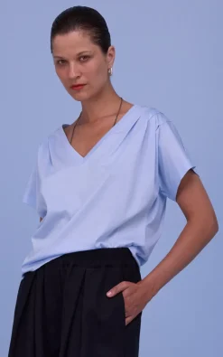 Nathalie Vleeschouwer - Lichtblauw T-shirt/top