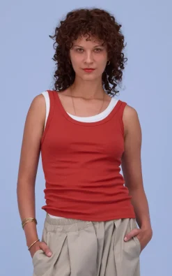 Nathalie Vleeschouwer - Roestbruin T-shirt/top