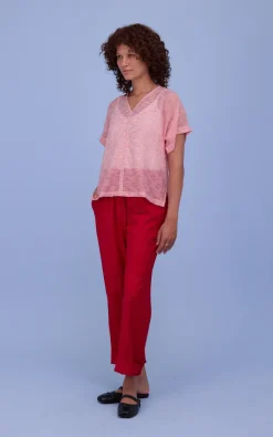 Nathalie Vleeschouwer - Rood Blouse
