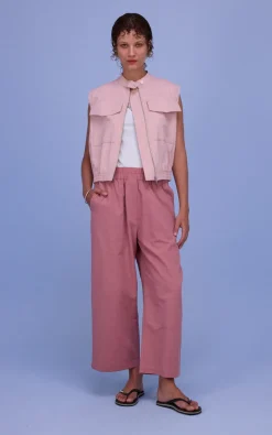 Nathalie Vleeschouwer - Roze Vest mouwloos