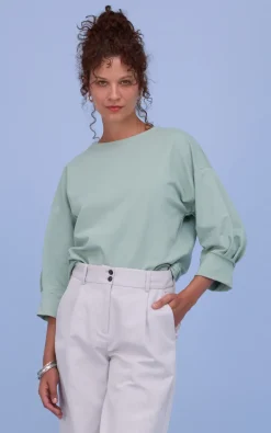 Nathalie Vleeschouwer - Watergroen Blouse