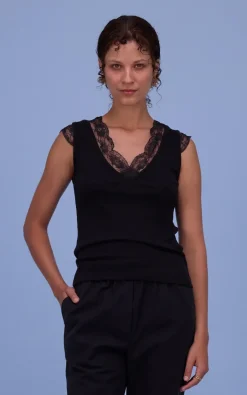 Nathalie Vleeschouwer - Zwart T-shirt/top
