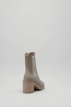 Nero Giardini - Lichtbeige Enkellaars hak