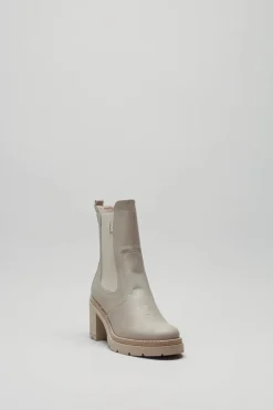 Nero Giardini - Lichtbeige Enkellaars hak