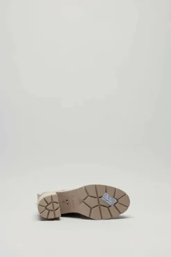 Nero Giardini - Lichtbeige Enkellaars hak