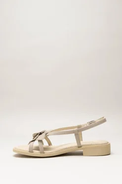 Nero Giardini - Taupe Sandaal plat