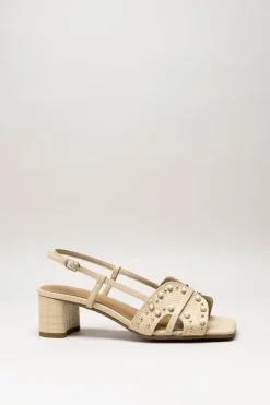 Noa Harmon - Beige Sandaal hak