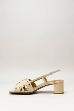 Noa Harmon - Beige Sandaal hak