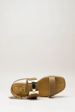 Oh My Sandals - Bruin Sandaal hak