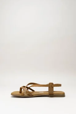 Oh My Sandals - Bruin Sandaal plat