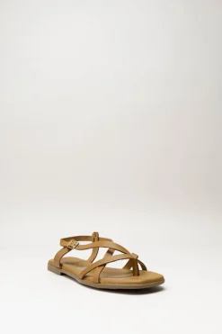Oh My Sandals - Bruin Sandaal plat