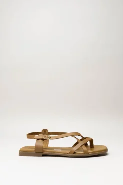 Oh My Sandals - Bruin Sandaal plat