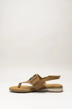 Oh My Sandals - Bruin Sandaal plat