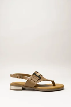 Oh My Sandals - Bruin Sandaal plat