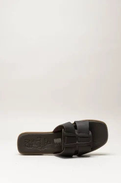 Oh My Sandals - Donkerbruin Slipper