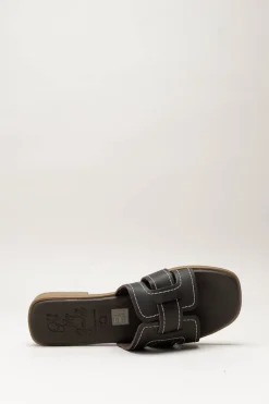 Oh My Sandals - Donkerbruin Slipper