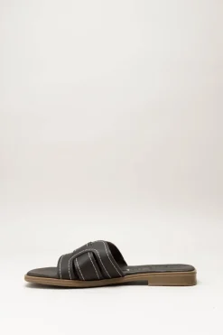 Oh My Sandals - Donkerbruin Slipper