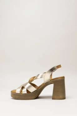 Oh My Sandals - Goud Sandaal hak