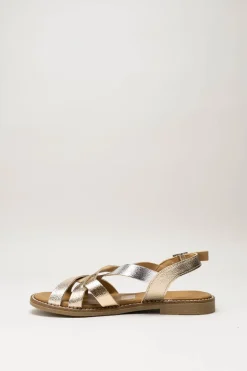 Oh My Sandals - Goud Sandaal plat