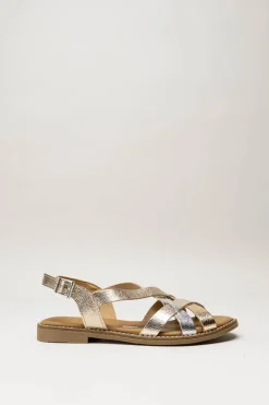 Oh My Sandals - Goud Sandaal plat