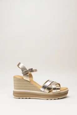 Oh My Sandals - Goud Sandaal sleehak