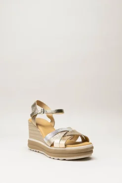 Oh My Sandals - Goud Sandaal sleehak