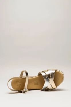 Oh My Sandals - Goud Sandaal sleehak