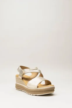 Oh My Sandals - Goud Sandaal sleehak