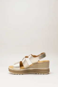 Oh My Sandals - Goud Sandaal sleehak