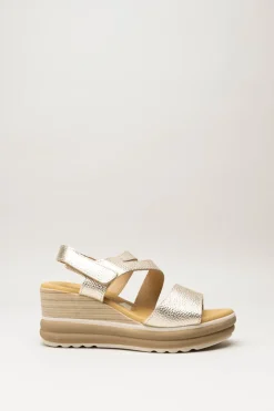 Oh My Sandals - Goud Sandaal sleehak