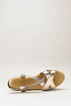 Oh My Sandals - Goud Sandaal sleehak