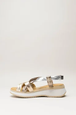 Oh My Sandals - Goud Sandaal sleehak