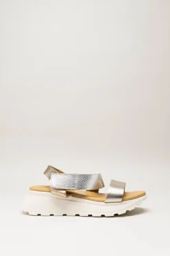 Oh My Sandals - Goud Sandaal sleehak