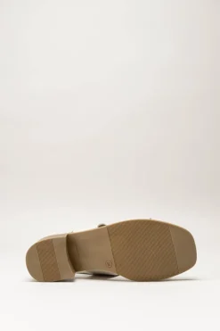 Oh My Sandals - Lichtbeige Sandaal hak
