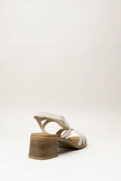 Oh My Sandals - Lichtbeige Sandaal hak