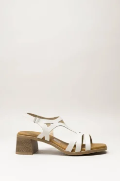 Oh My Sandals - Lichtbeige Sandaal hak