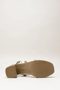 Oh My Sandals - Lichtbeige Sandaal hak