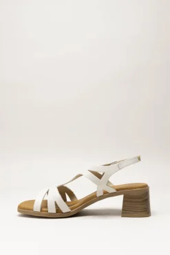 Oh My Sandals - Lichtbeige Sandaal hak