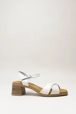 Oh My Sandals - Lichtbeige Sandaal hak