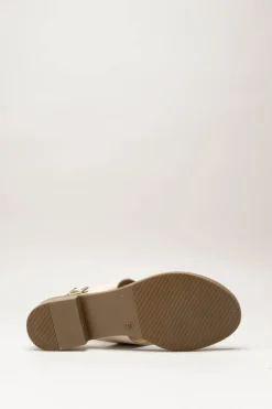 Oh My Sandals - Lichtbeige Sandaal plat