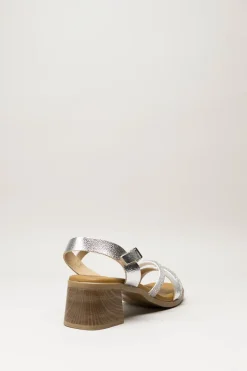 Oh My Sandals - Zilver Sandaal hak