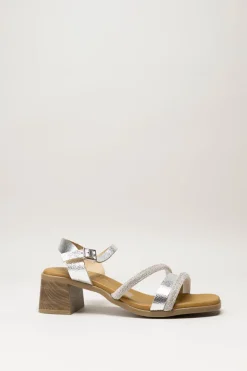 Oh My Sandals - Zilver Sandaal hak
