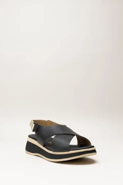 Oh My Sandals - Zwart Sandaal sleehak