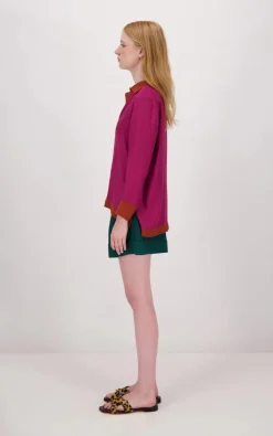 Paula - Bordeaux Blouse