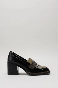Pertini - Zwart Mocassin hak