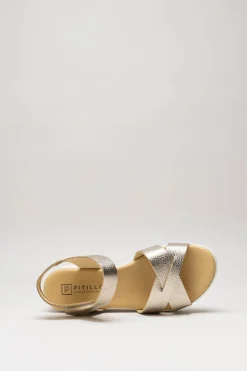 Pitillos - Goud Sandaal plat