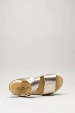 Pitillos - Goud Sandaal plat