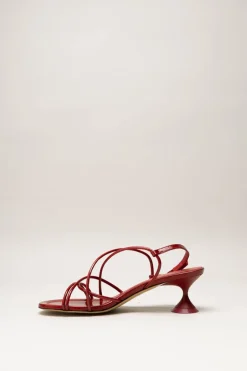 Poeve - Rood Sandaal hak